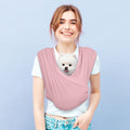 Anccoplus Convertible dog carrier sling pink