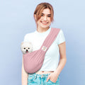Anccoplus Convertible dog carrier sling pink