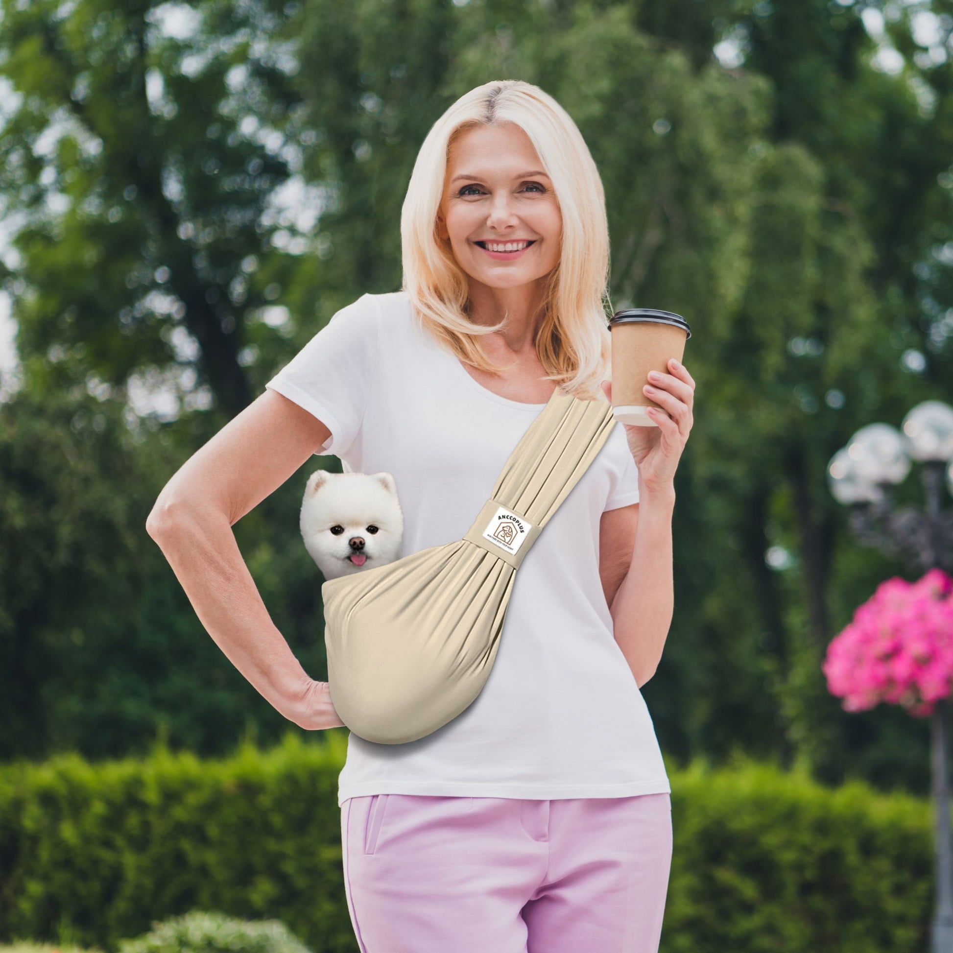Anccoplus Convertible dog carrier sling