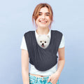 Anccoplus Convertible dog carrier sling black
