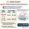 Anccoplus Adjustable Dog Carrier Sling Size Chart