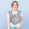 Anccoplus Convertible dog carrier sling grey