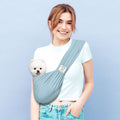 Anccoplus Convertible dog carrier sling blue